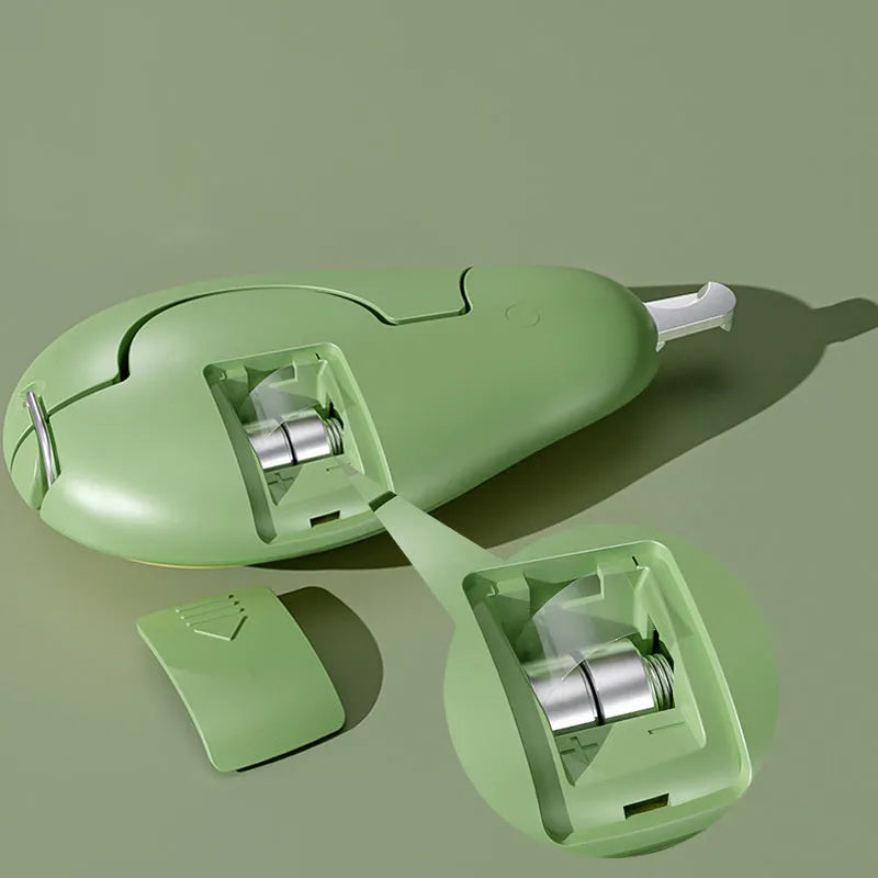 Professional pet nail clipper with LED light in green, pink, and white colour options.