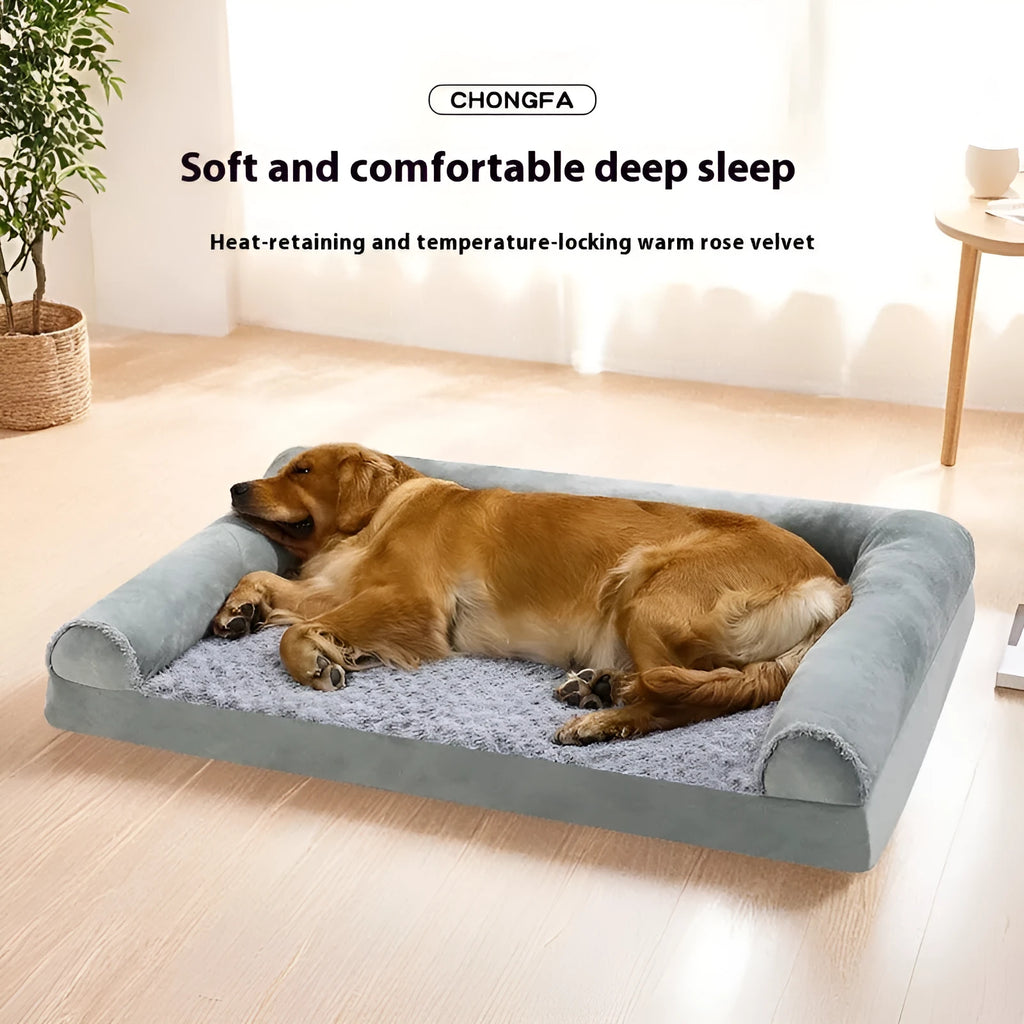 Light grey cloth dog kennel showing enclosed design for medium or large breeds
