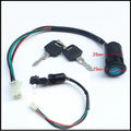 Waterproof electric door lock for car accessories with plastic housing and electrical connections