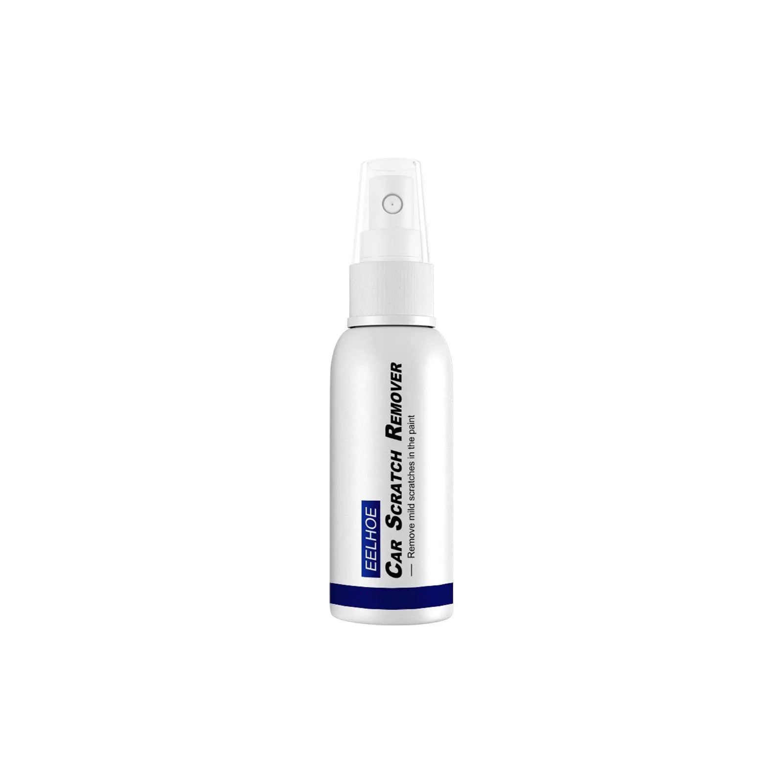 Canister of car scratch repair spray for paint surface renovation and sealing.