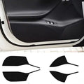 Carbon fibre protective film for Tesla Model S door interior control panels in 4-piece set