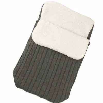 Baby stroller sleeping bag with envelope design in multiple colours showing lamb cashmere lining