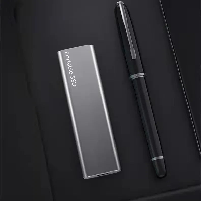 Red interface, ultra-thin metal 10TB mobile solid state drive for portable storage