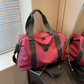 Waterproof Oxford cloth travel bag with 36-55 litre capacity in solid colour design