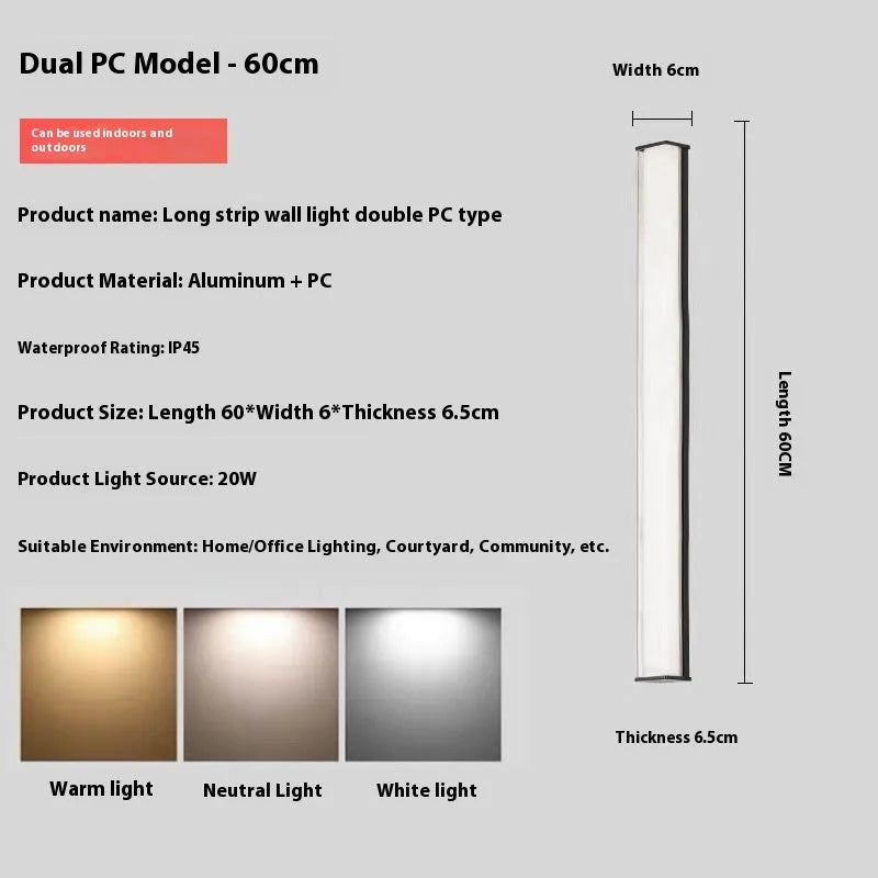 Modern simple outdoor wall lamp for villa hotel courtyard entrance lighting