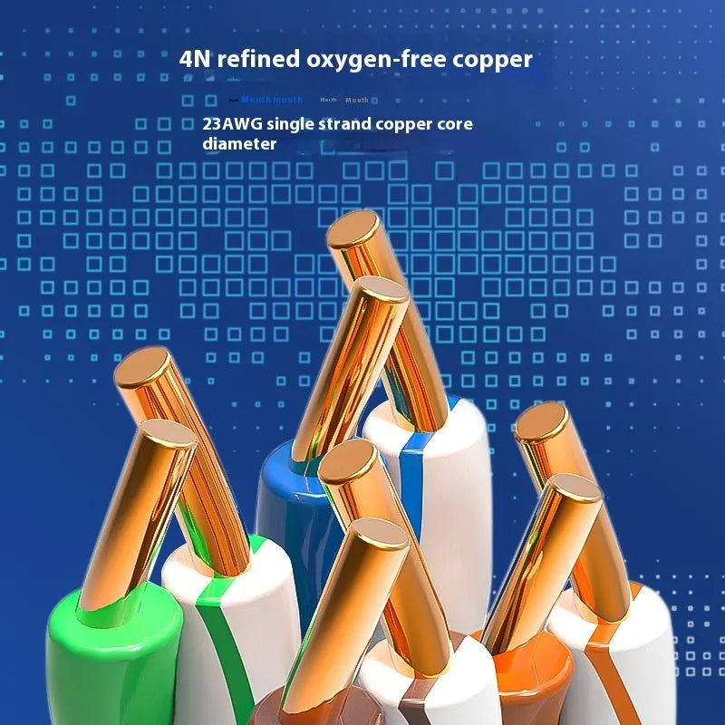 305 metre reel of blue Cat 6 oxygen-free copper Gigabit Ethernet network cable