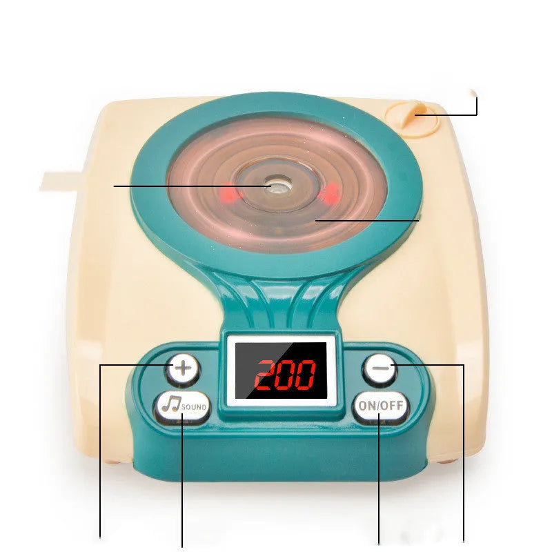 Simulation kitchen induction cooker plastic toy for infants 0-3 years