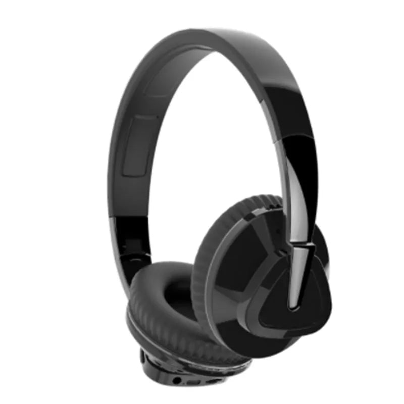 H3 wireless Bluetooth over-ear headset in black, showing all-inclusive ear cushions and inline controls.