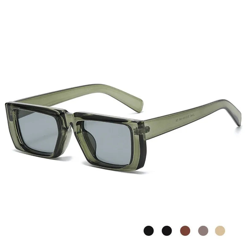 Y2K style UV400 sunglasses with full frame PC construction in multiple colour options