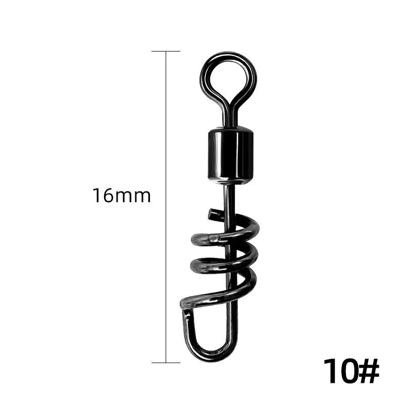 8-shaped fishing swivel connector in multiple sizes with copper or stainless steel construction