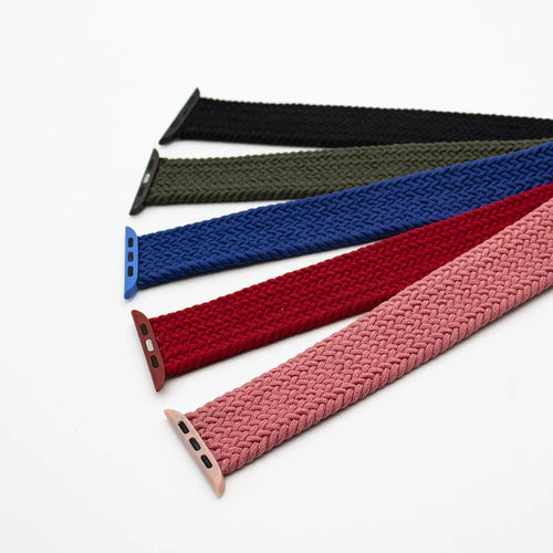 Universal woven Apple Watch strap in multiple colours with elastic design for sports use