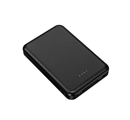 Black and white electric heating vest power bank belt with dimensions 97x64x14mm