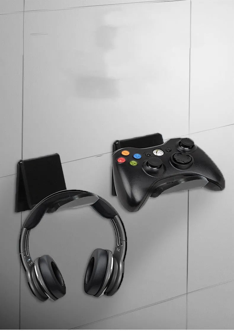 Universal game controller wall bracket in choice of black, white or transparent colour