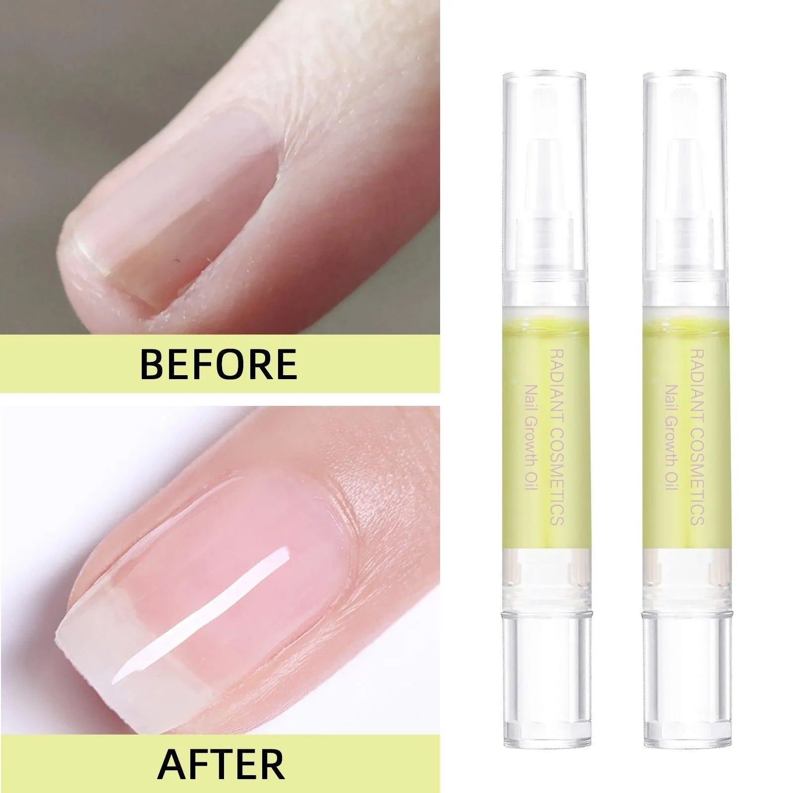 3ml bottle of nail growth treatment oil for cuticle care and moisturising