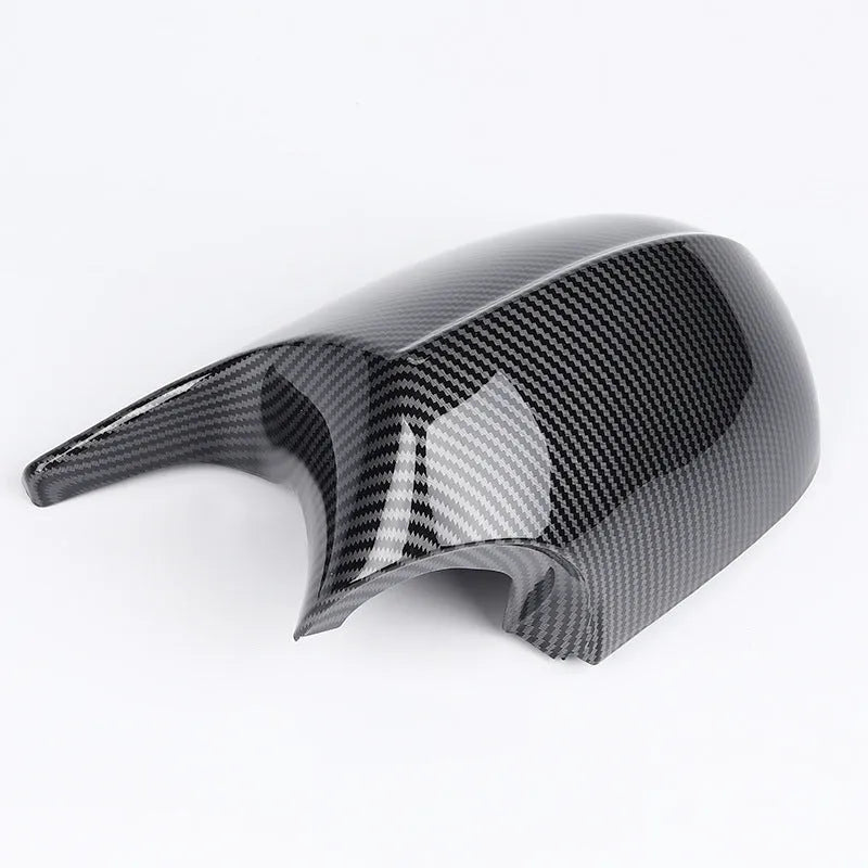 Pair of black ABS plastic rearview mirror housings for BMW 3 Series E90