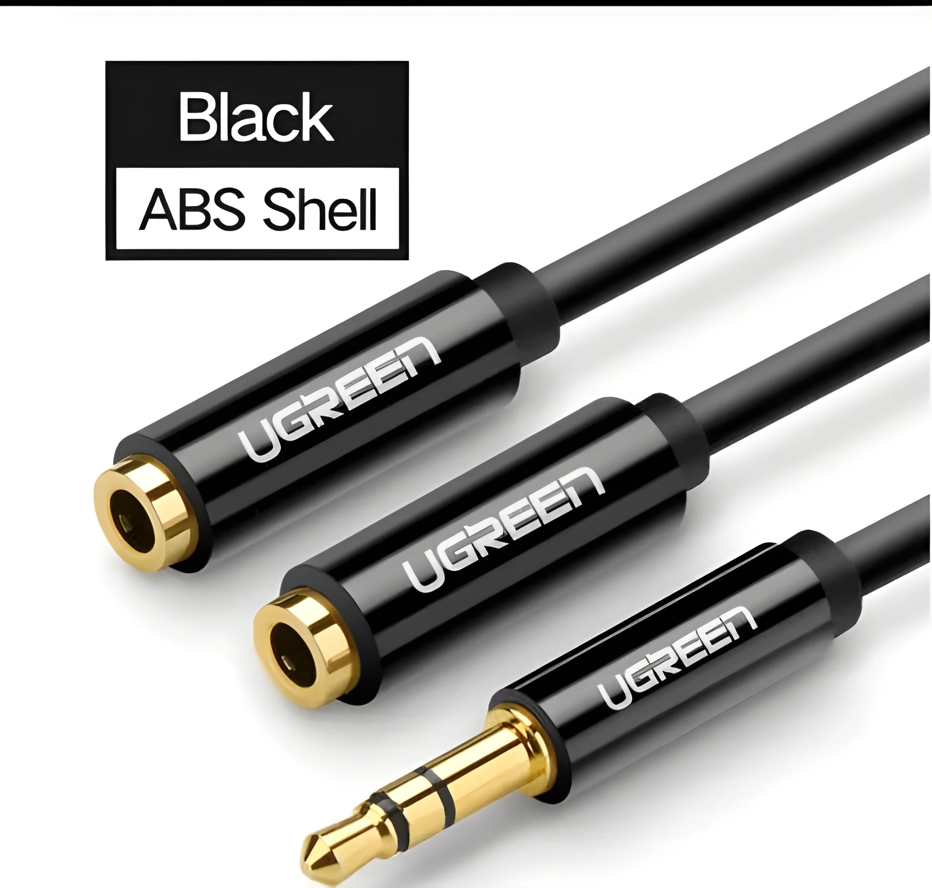 Earphone audio cable replacement with 3.5mm gold-plated connector and 20cm length