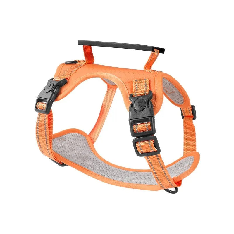 Polyester dog chest harness traction rope in multiple colours with size options