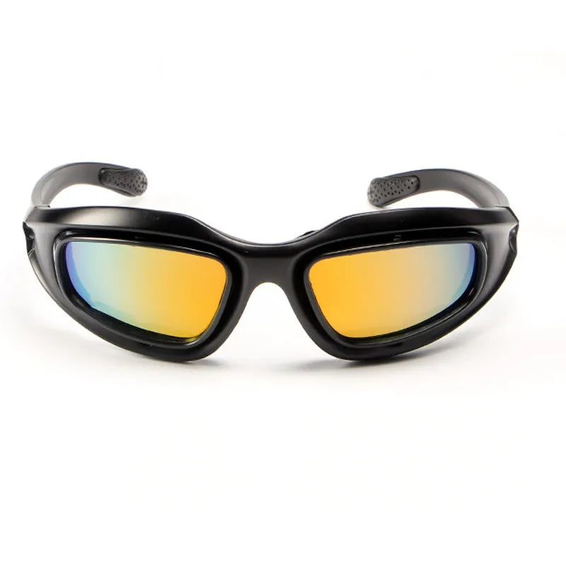 Polarized tactical sunglasses with full rim PC frame for outdoor cycling and sports