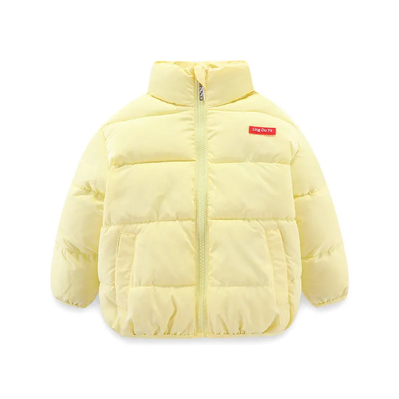 Childrens cotton zip-up top with stand collar, plain pattern, available in multiple colours and sizes 100cm to 140cm