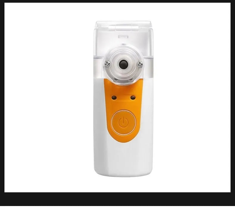 Columnar plastic USB handheld nebuliser with single fog outlet for household drug atomisation
