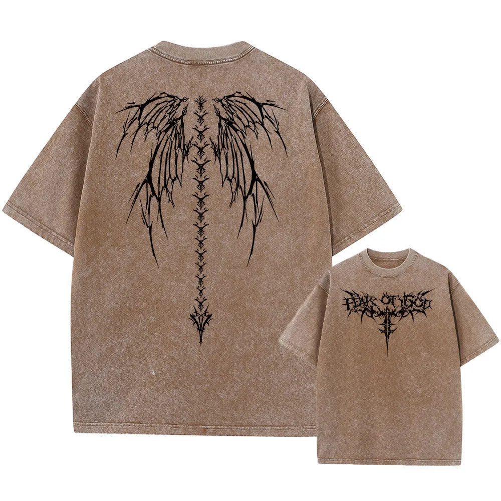 Men's oversized cotton t-shirt in loose fit with drop-shoulder short sleeves, shown in colour SX2608.