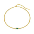 Gold electroplated 925 silver Cuban link necklace and bracelet set for women