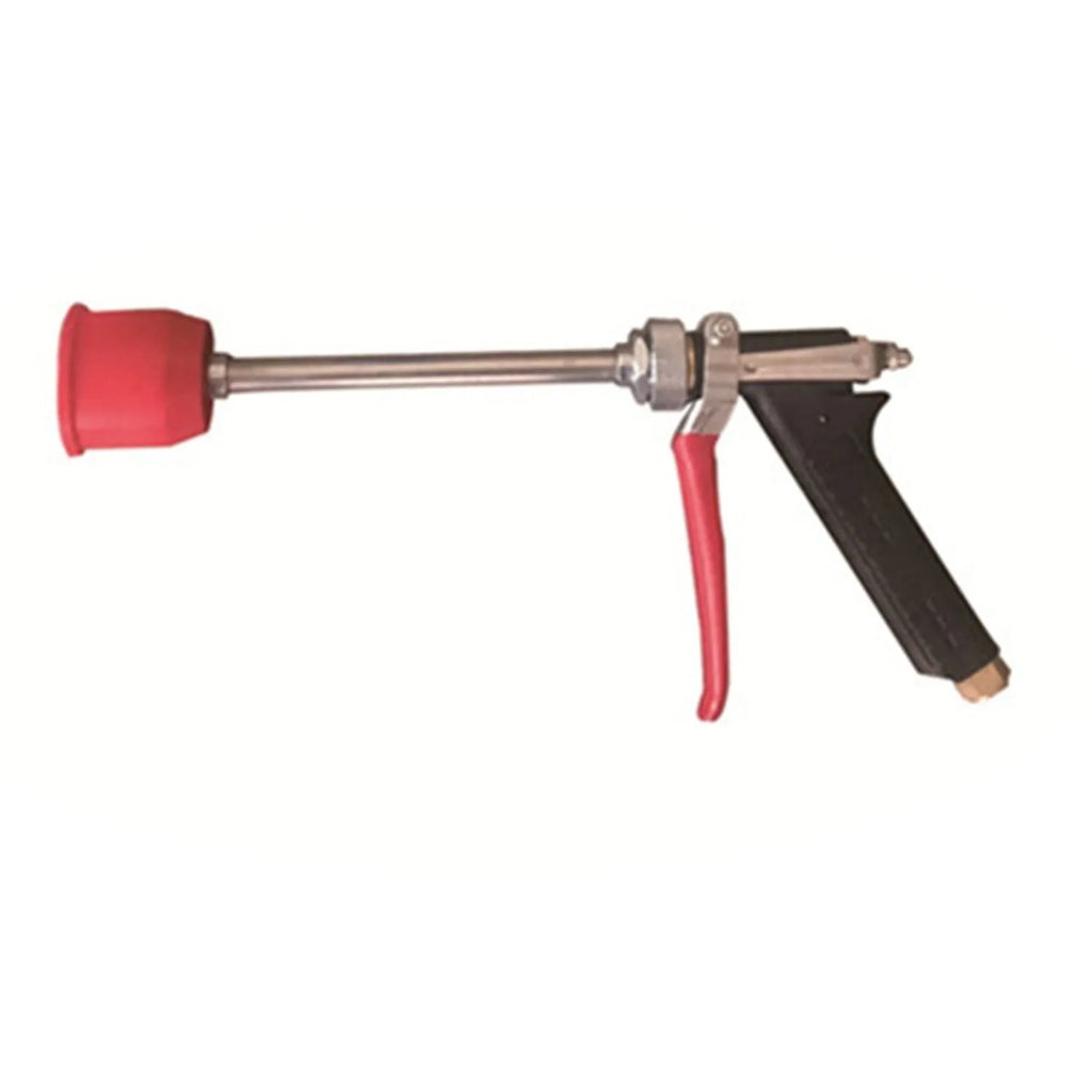 Adjustable high-pressure agricultural spray gun with submachine gun style trigger for pesticide spraying