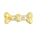 Green, white and yellow camouflage pattern natural rubber dog chew toy for large breeds