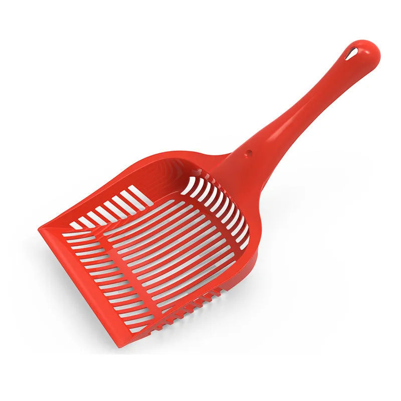 Plastic cat litter scoop in red, yellow or blue, small and medium sizes