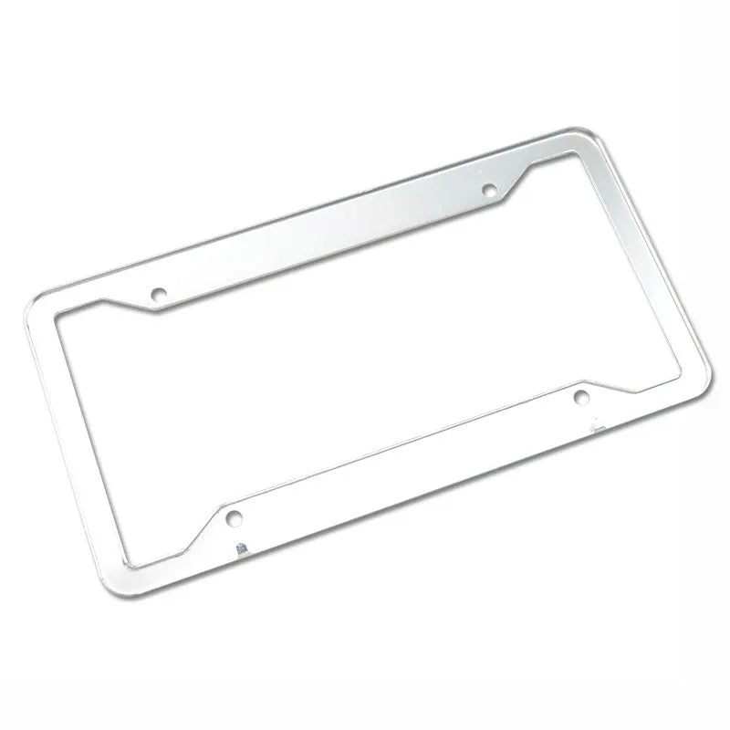 Stainless steel aluminium alloy licence plate frame with four finish options