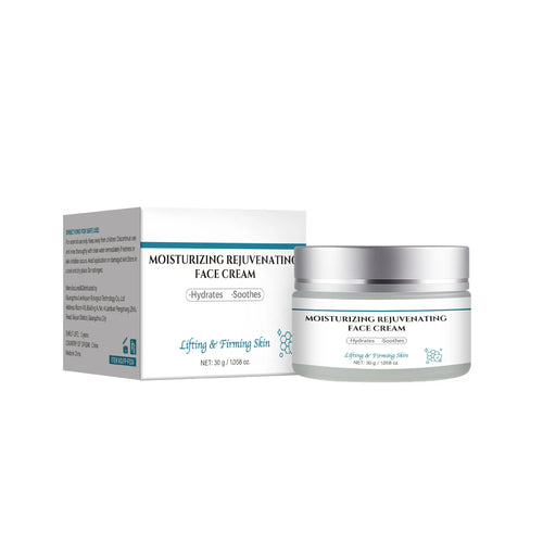 30g plastic jar of anti-ageing cream with hyaluronic acid for face and neck