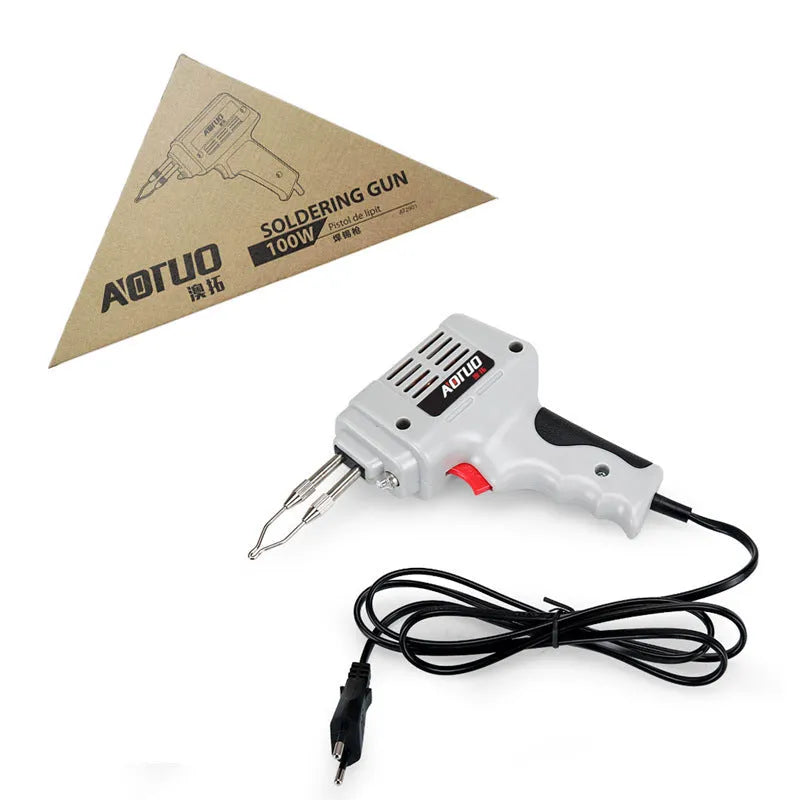 100W high power internal thermal handheld soldering gun in simple toolbox set