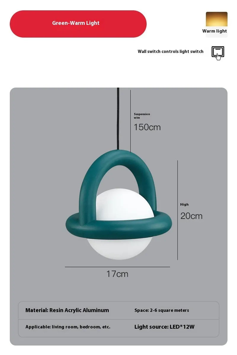 Danish designer pendant lamp in choice of colours with adjustable lighting for bedroom or living room