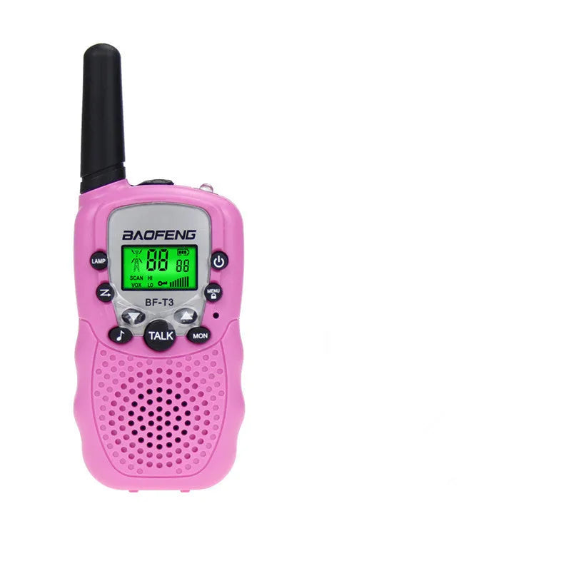 Children's walkie talkie in selected colour with 22-channel display and handheld design