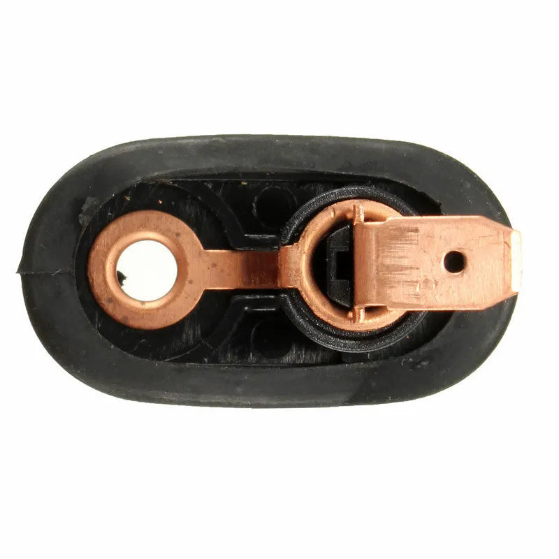 Black car interior door light auto press switch with plastic housing and metal components
