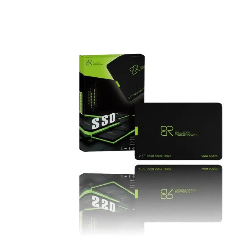 Black plastic SATA 3.0 solid state drive measuring 100mm by 70mm