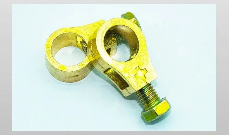 Pure copper car battery terminal clamp with patented design