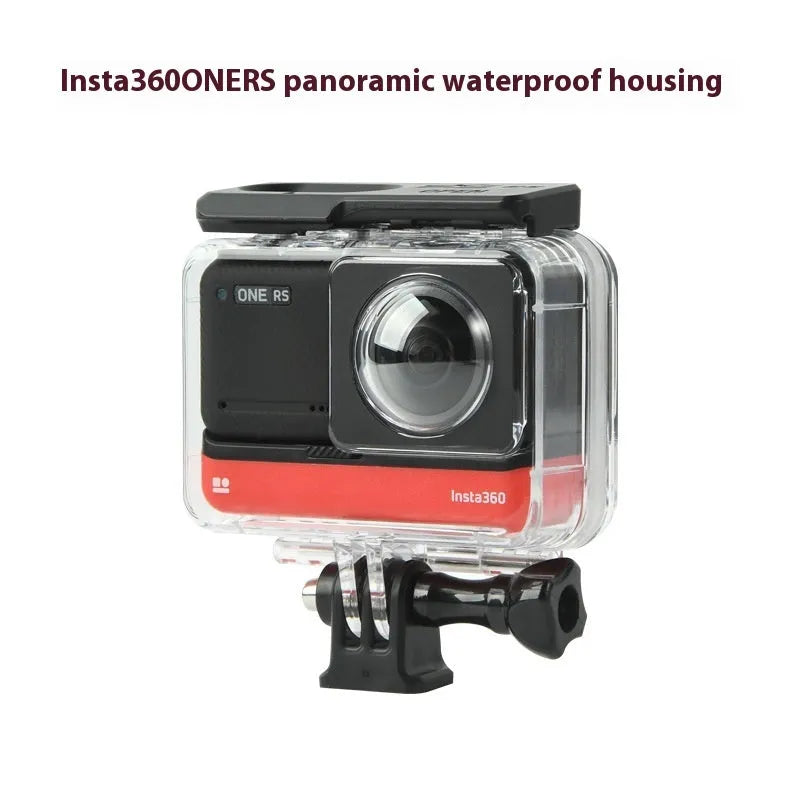Transparent waterproof protective case for Insta360 One RS panoramic camera