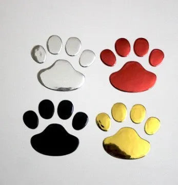 PVC car sticker with hand shape and dog footprints for bumper scratch coverage