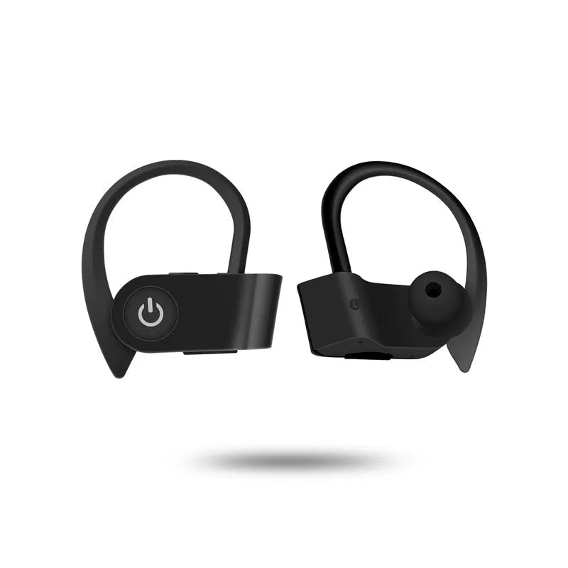 Wireless Bluetooth earphones in black, grey, or red with V5.0 technology