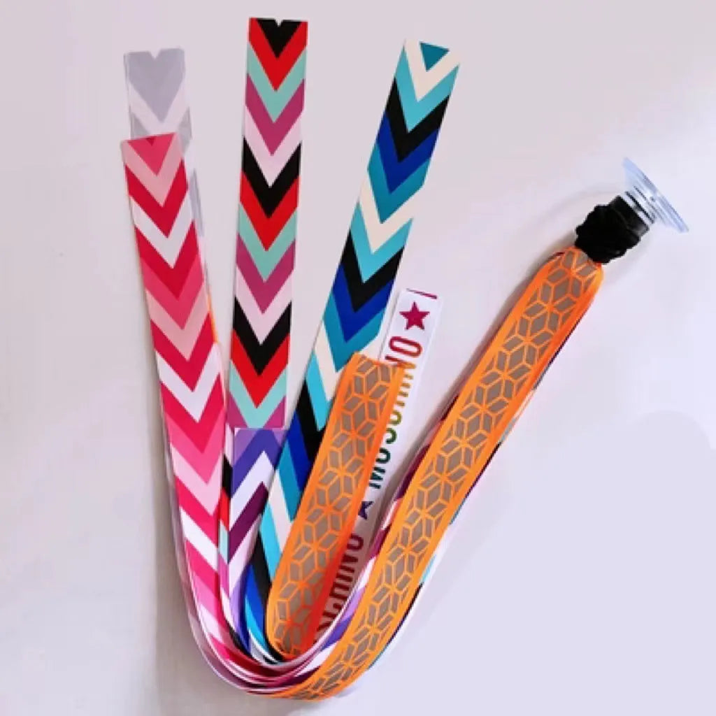 Children's helmet decorative streamer accessory in multiple colour choices for roller skating and biking