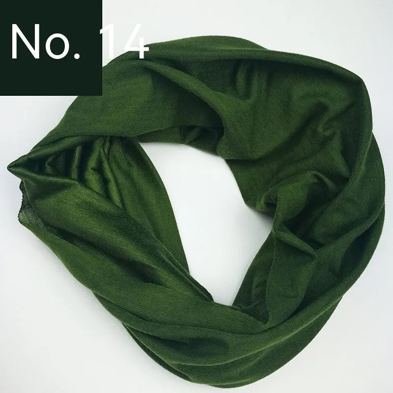 Seamless polyester magic headscarf for outdoor sports in multiple colour options