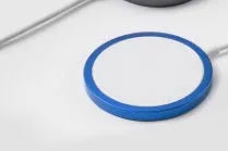 Magsafe magnetic wireless charger for iPhone 12 and 13 in silver, black, blue or red colours