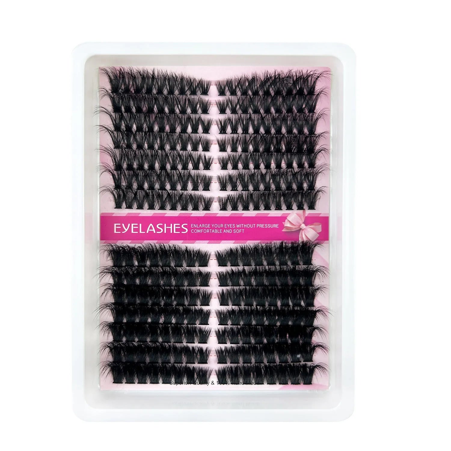 Creative large capacity messy eyelash mixed set in storage box showing five different style specifications