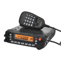 High-power car radio interphone unit with antenna and universal clamp mounting hardware for self-driving tours.