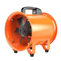 Industrial axial flow ventilation fan with titanium steel blades for dust removal applications