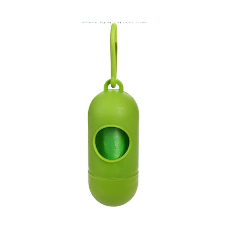 Pack of dog poop bags in six colours black blue green pink purple red sized 22.5x30cm for pet waste