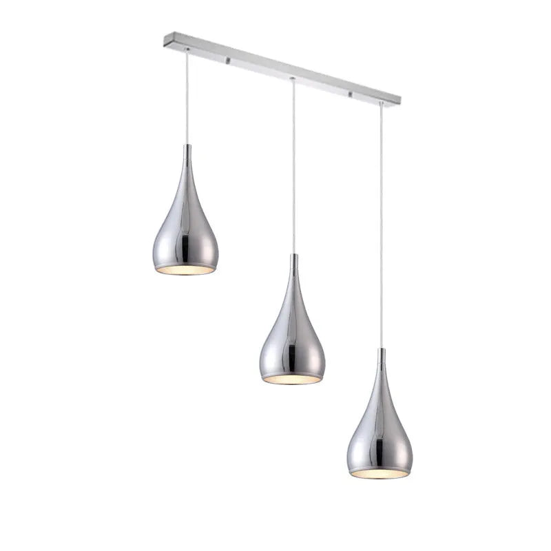 Minimalist iron chandelier with adjustable heads in black finish for bedroom or living room lighting