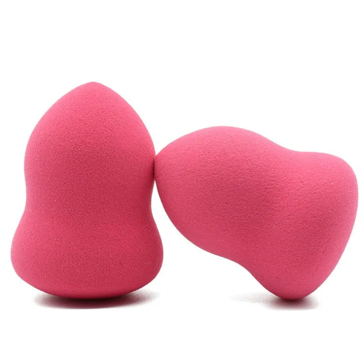 Pink makeup foundation sponge with soft texture for liquid and powder application