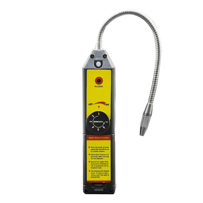 WJL-6000 handheld halogen leak detector with extended 20cm probe for refrigerant systems